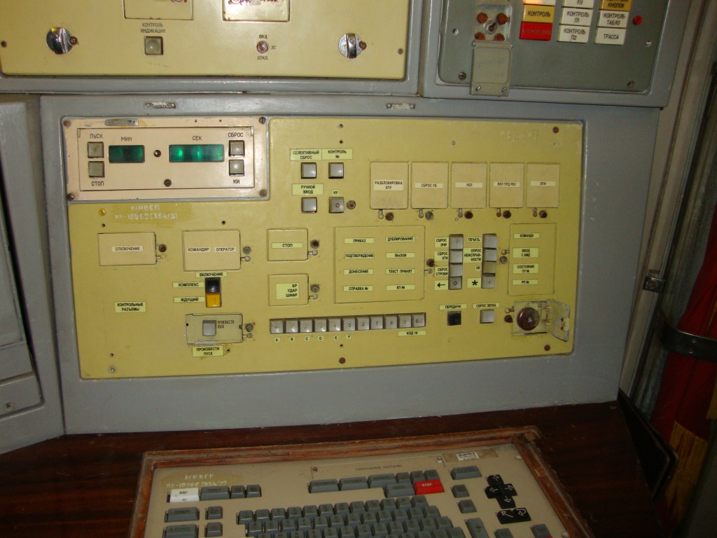Missile launch control panel