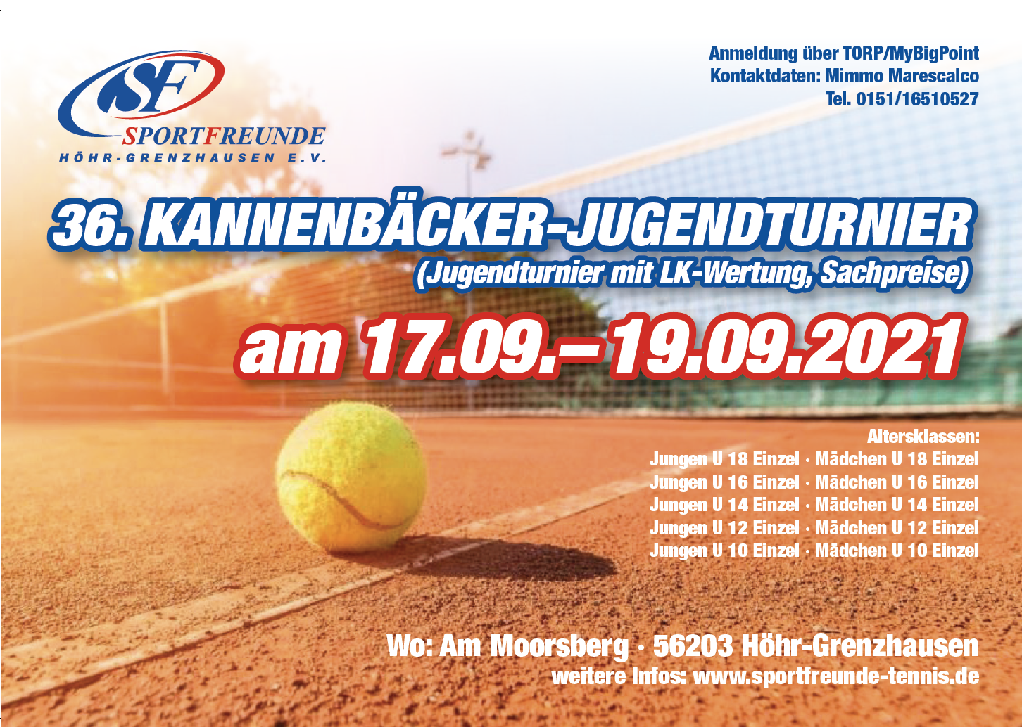 36. Kannenbäcker-Jugendturnier