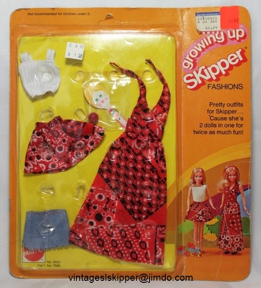 1975 Growing up fashion Skipper outfit 2 #9021