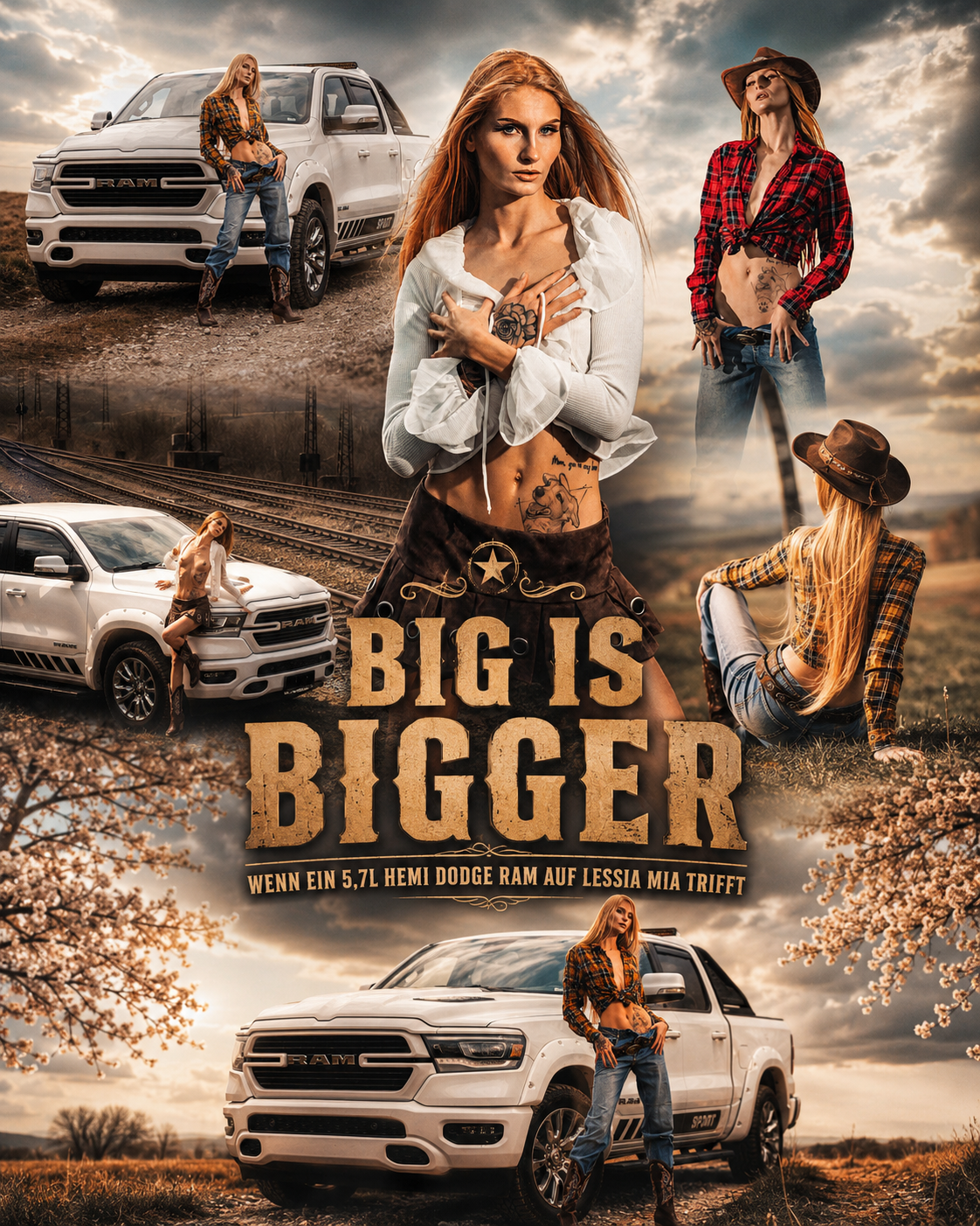Big is Bigger – Wenn ein 5,7l HEMI Dodge RAM auf Lessia Mia trifft