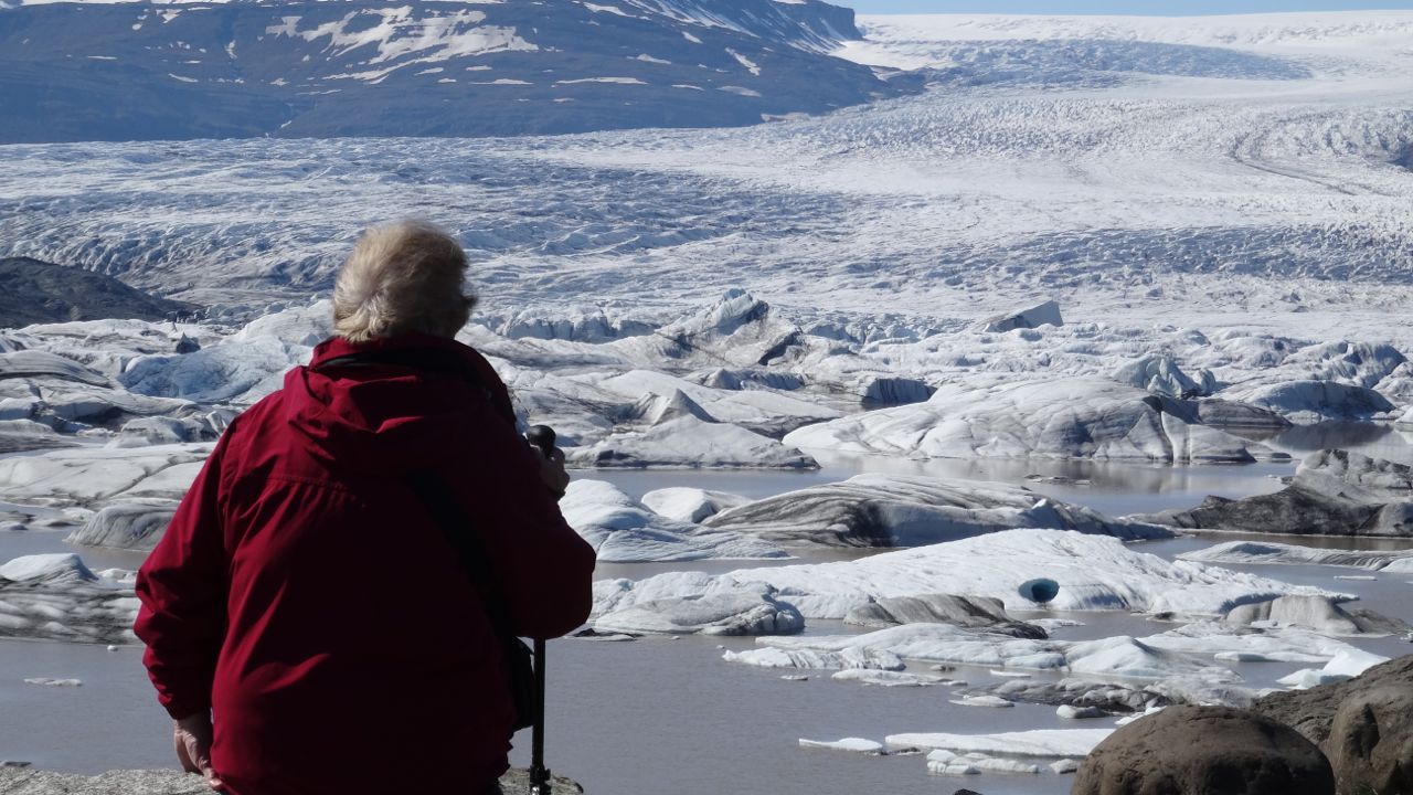 Face au glacier