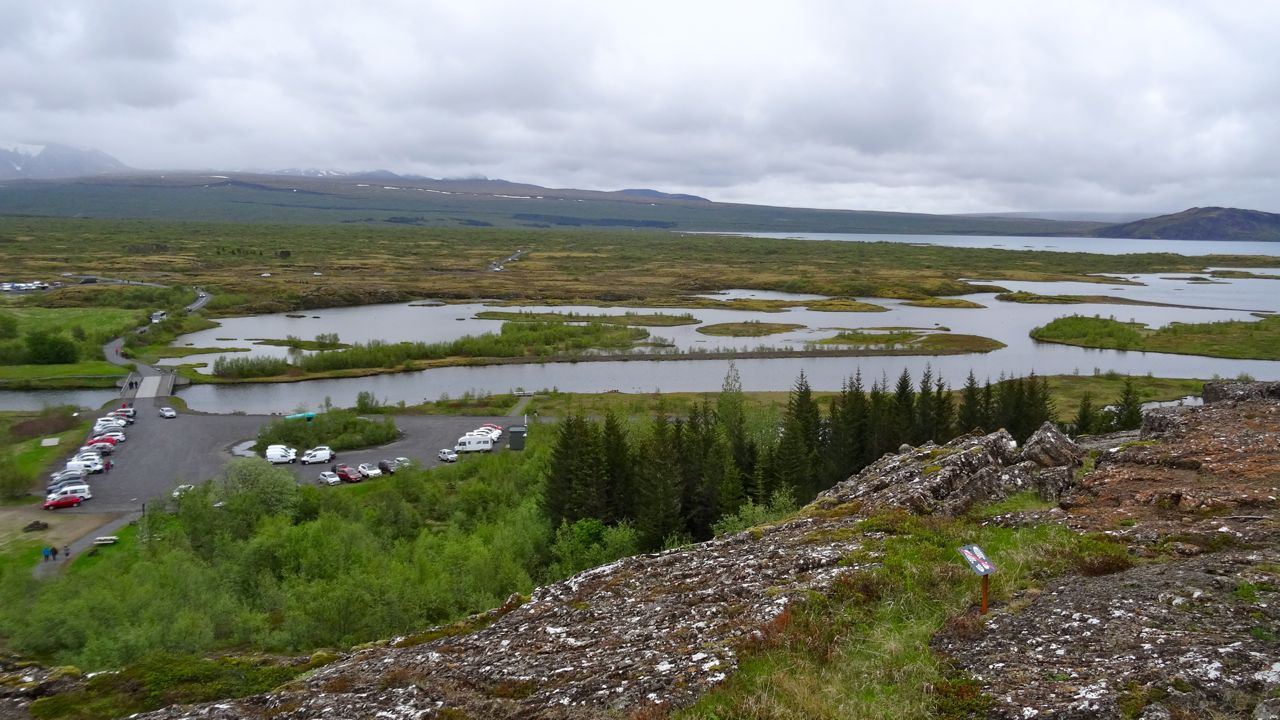 Vue sur le lac Þingvallavatn