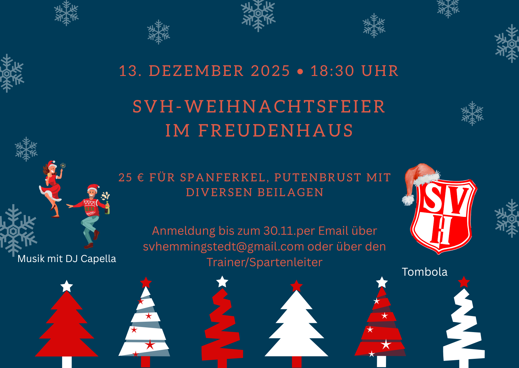 Einladung an alle Mitglieder des SVH