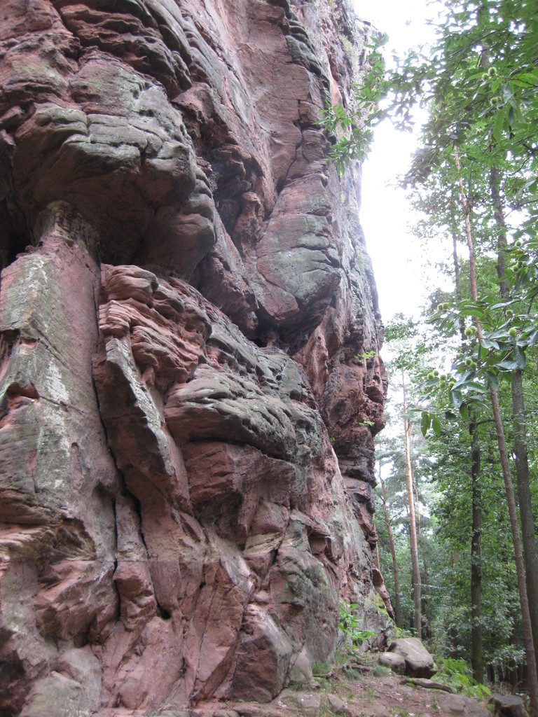 Am Felsfuß angelangt