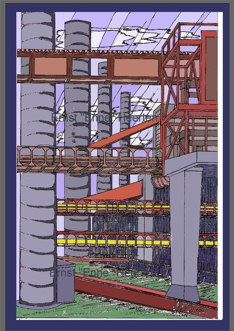 1.4. - Essen Zeche Zollverein - Motiv III / 150,- €