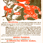 Dolchstoßlegende: Plakat Deutschland 20er Jahre
