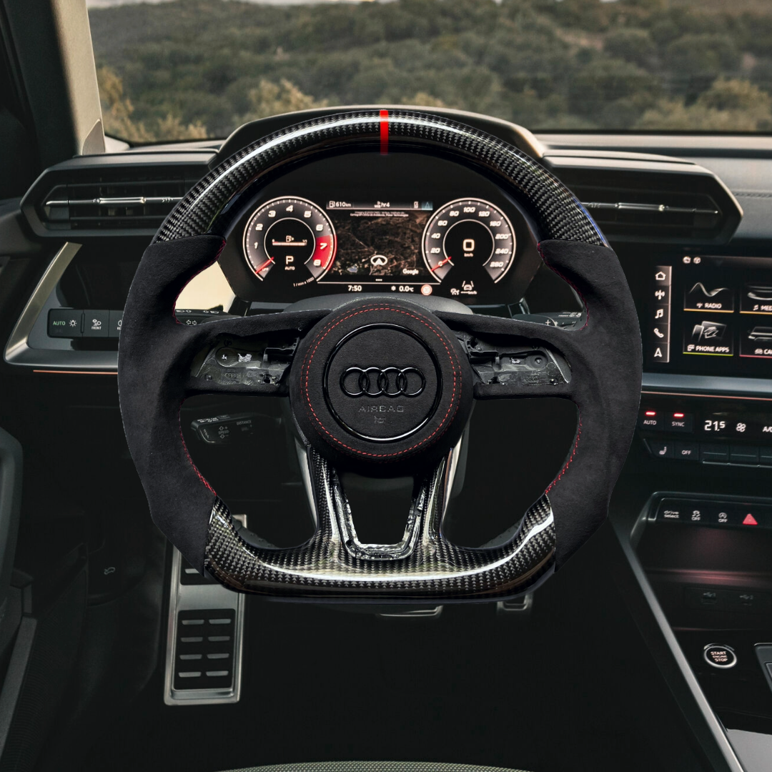 Audi Carbon Lenkrad f&uuml;r alle 8J/V Modelle - myLenkrad