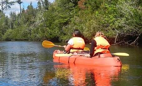 Tour en kayak en Ancud Chiloé Rio San Antonio