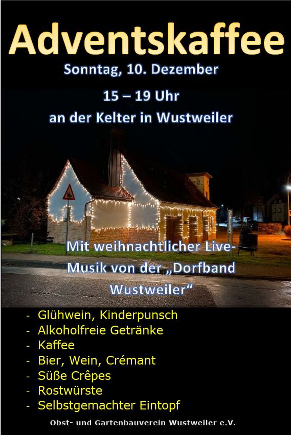 Adventskaffee an der Kelter