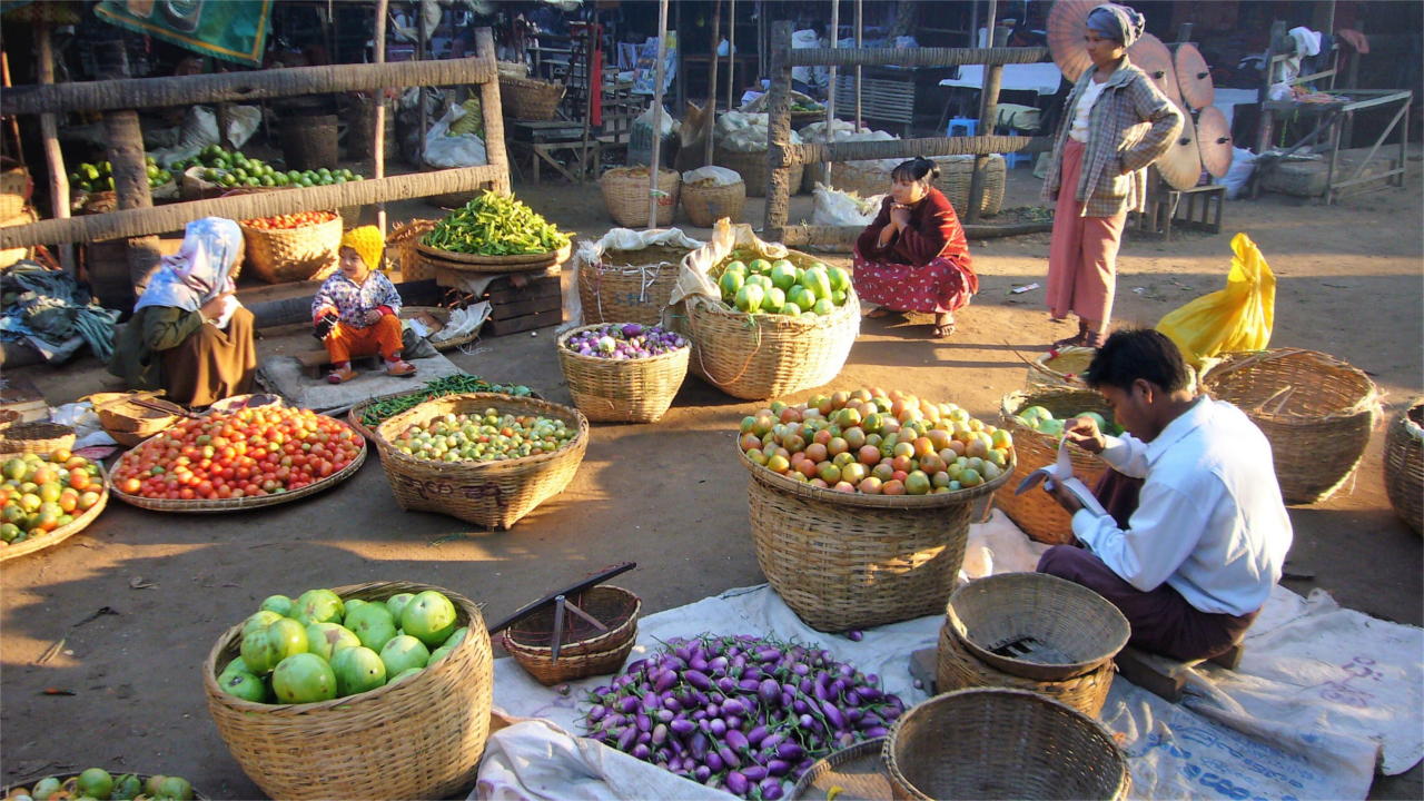 Markt in Nyaung
