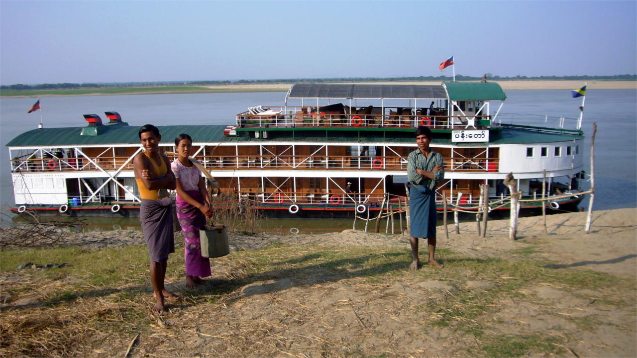 Schiffahrt auf dem Irrawaddi