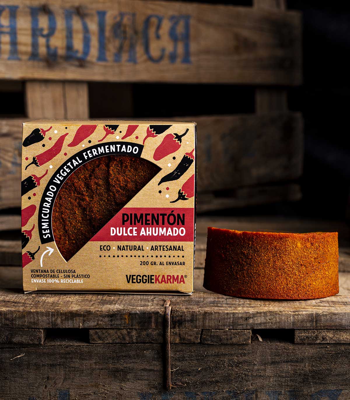 Semicurado geräucherter Paprika