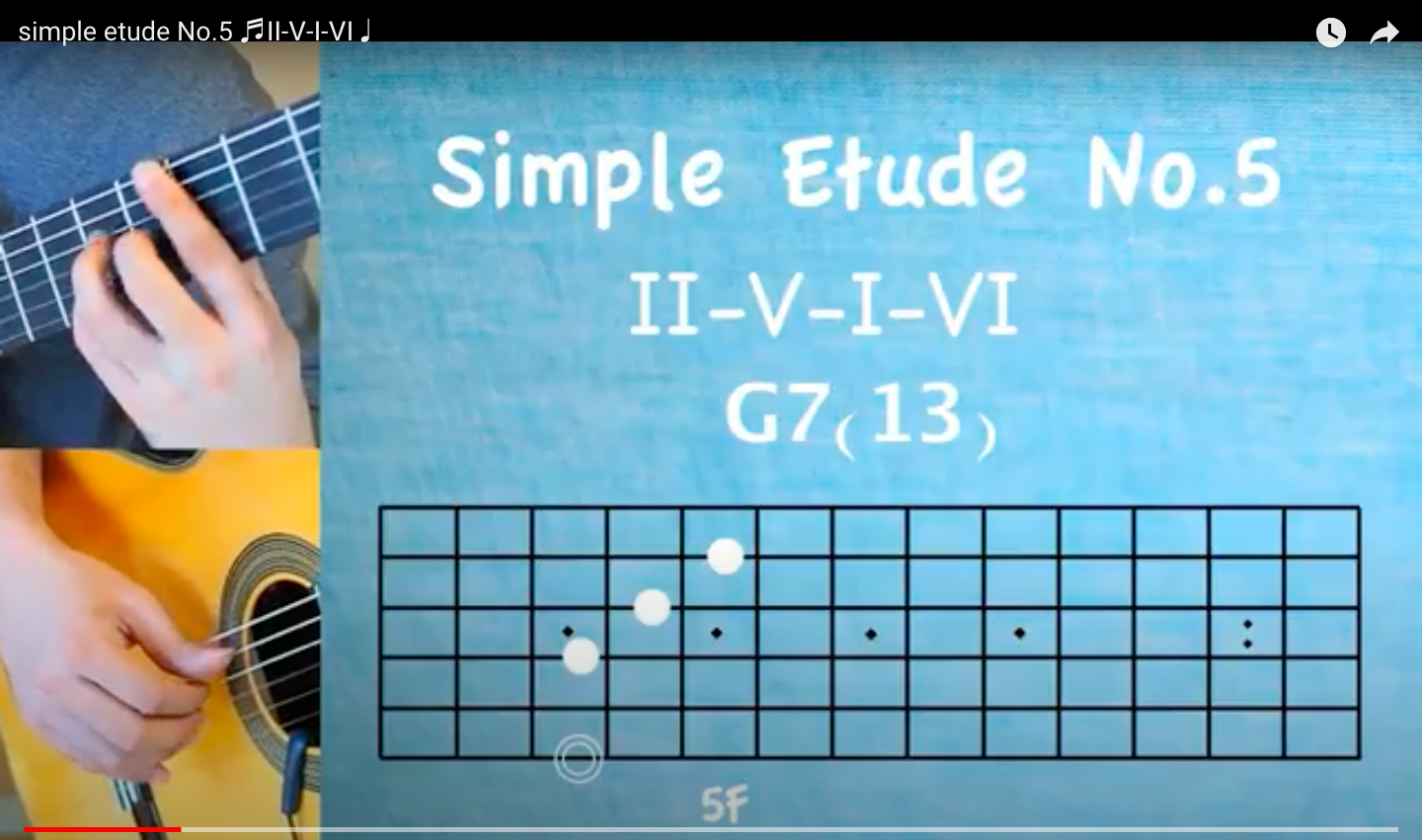 simple etude No.5 ♬Ⅱ-Ⅴ-Ⅰ-Ⅵ♩