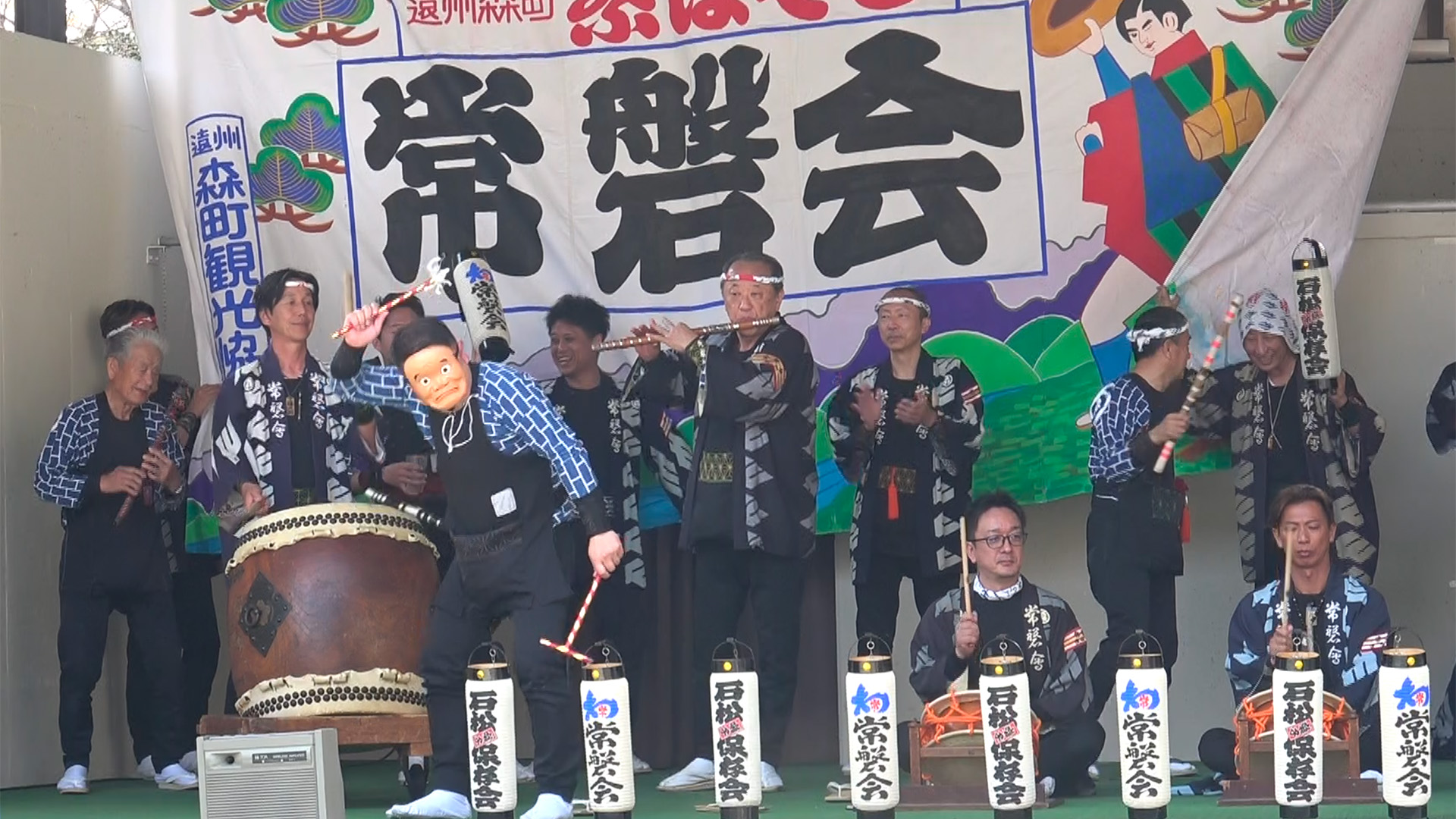 常磐会総本部お囃子披露「石松囃子」