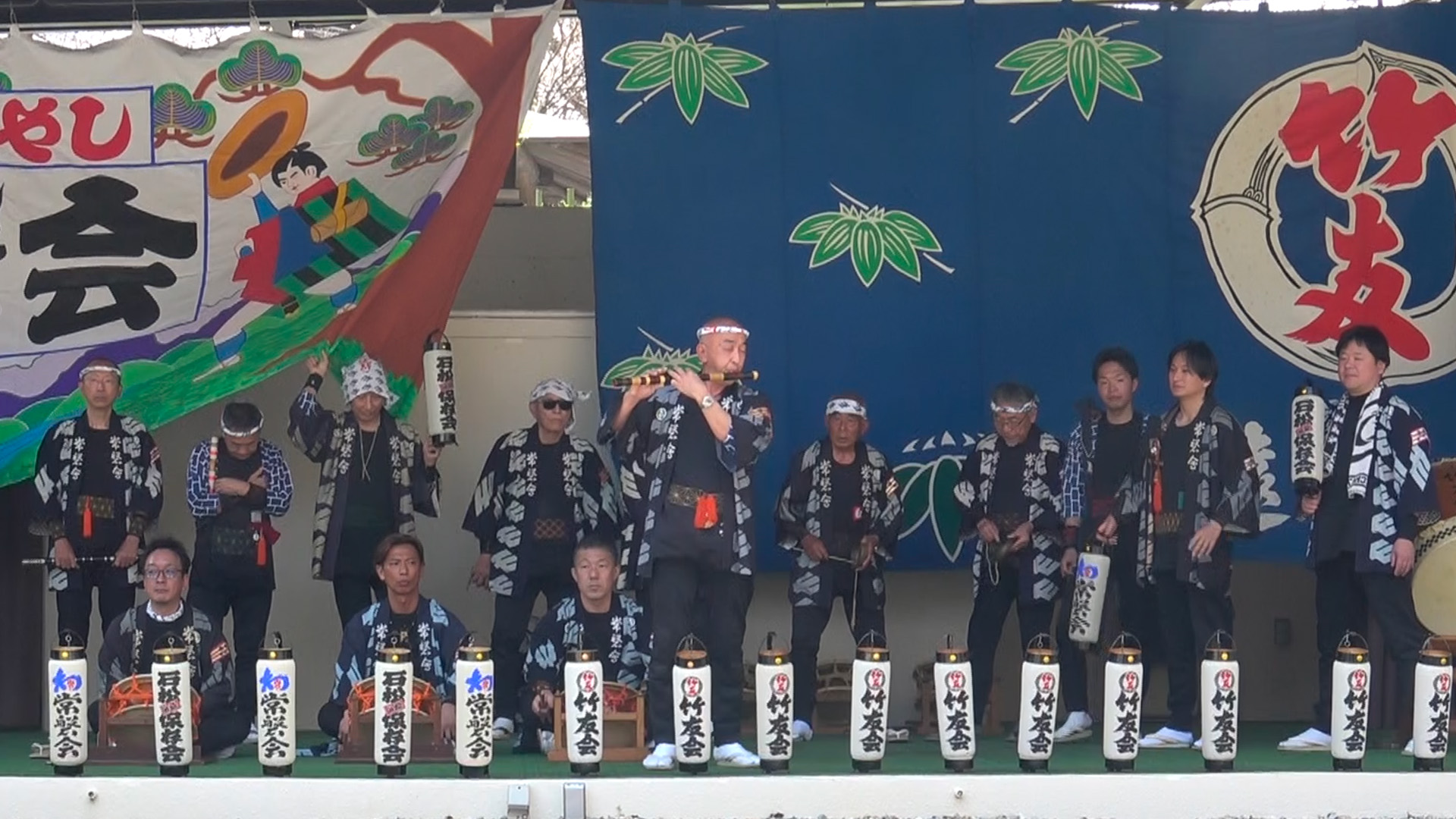 常磐会総本部お囃子披露「雨垂れ」独演