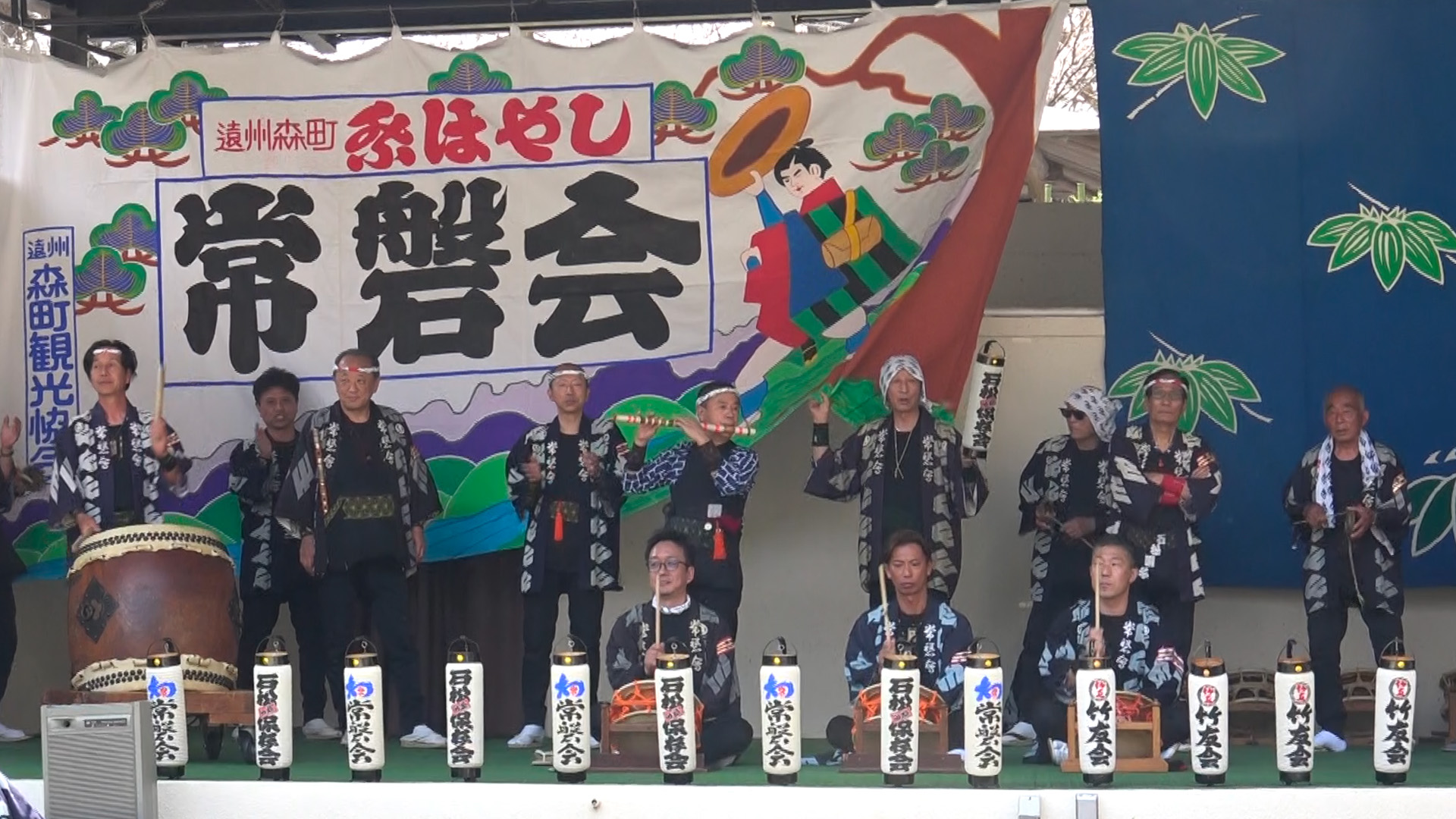 常磐会総本部お囃子披露「石松囃子」
