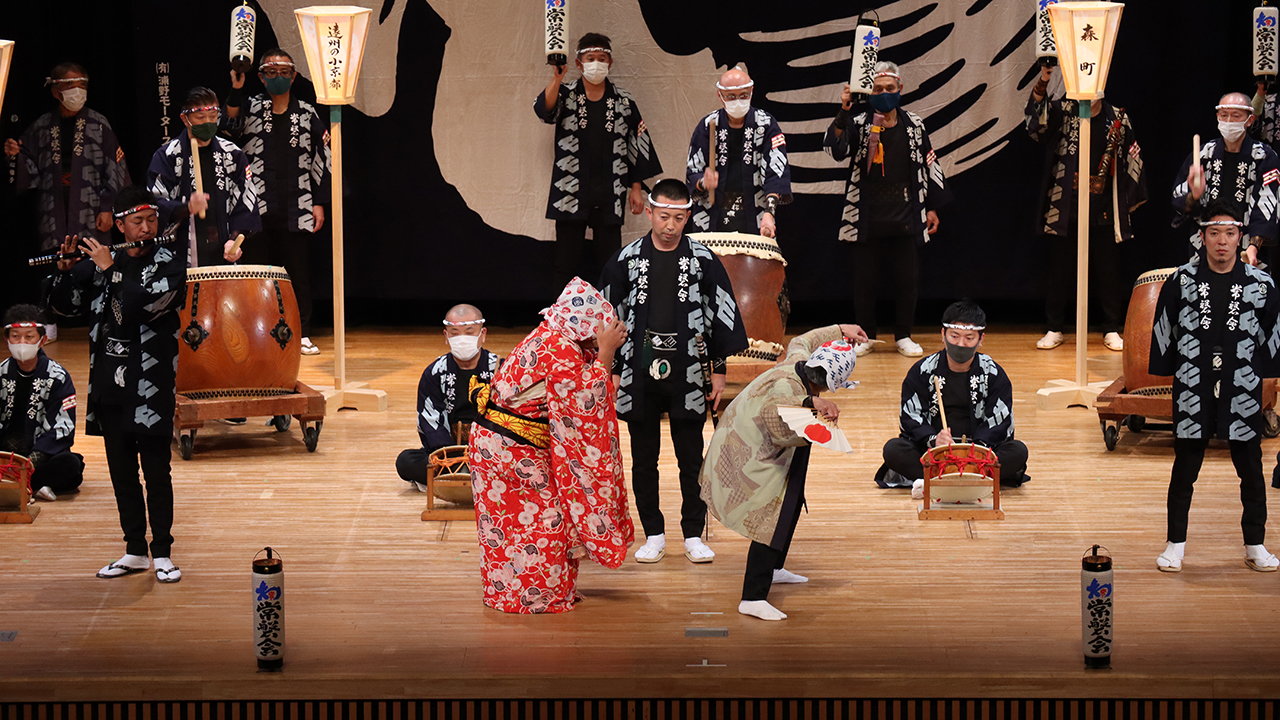 屋台下囃子「藤間流手古舞披露」