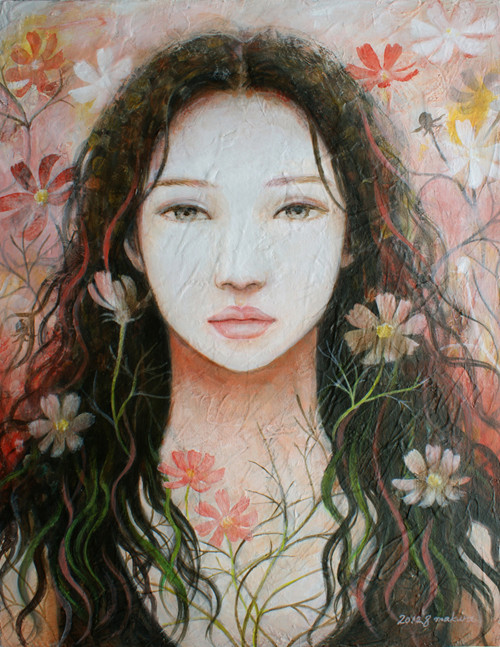 秋桜/2012 Acrylics gouacheキャンバス