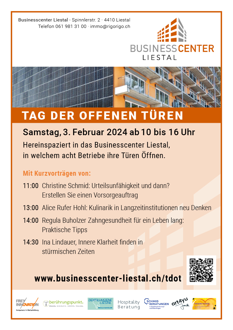 Plakat Tag der offenen Tür gestalten lassen. Rig & Rigo Immobilien