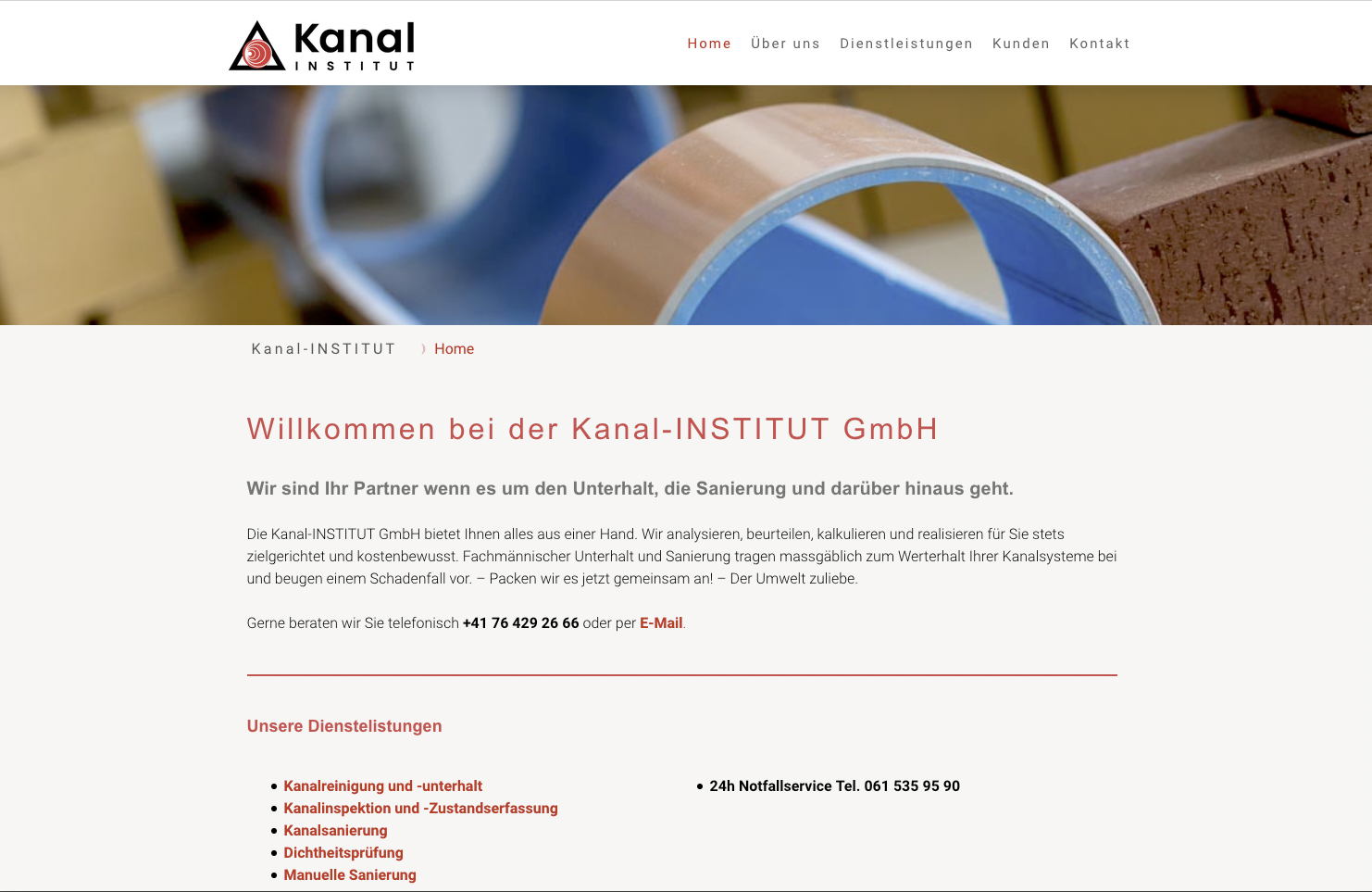 Kanalinstitut – Kanalsanierungen