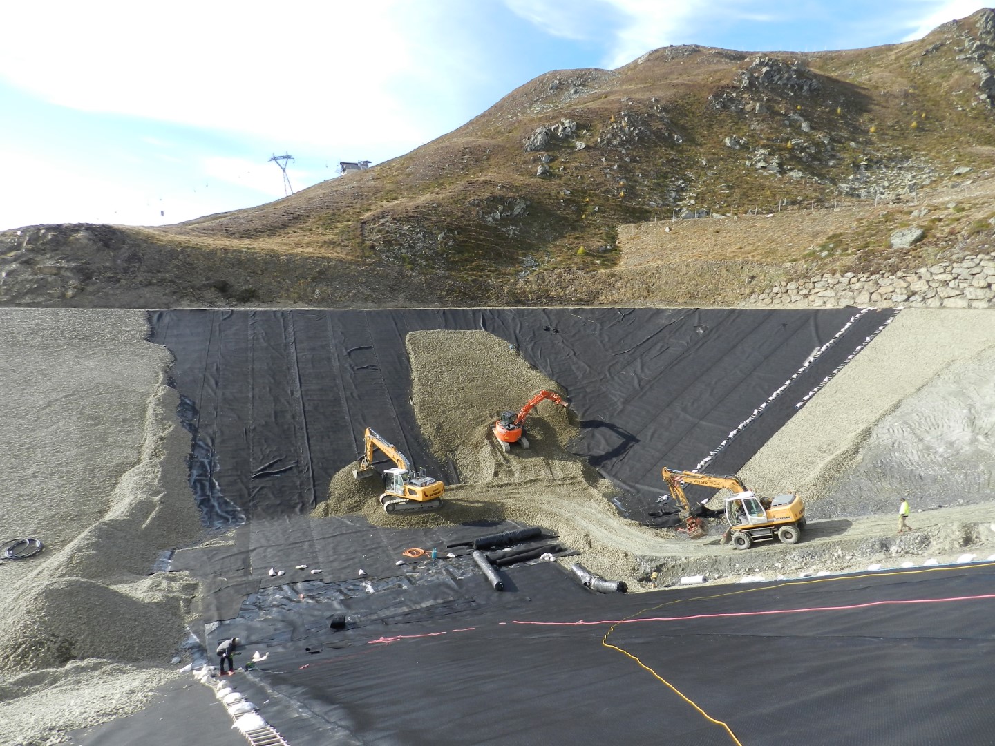 Speicherteich - Geotechnische Betreuung