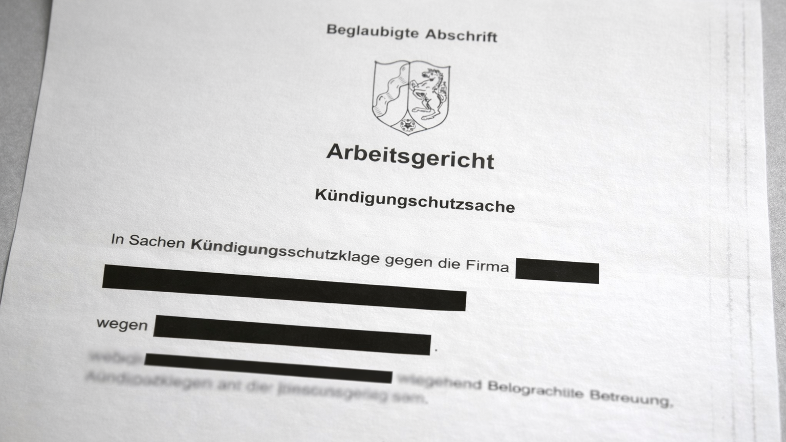 KÜNDIGUNGSSCHUTZKLAGE ERHALTEN – WAS BRANDENBURGER ARBEITGEBER 2026 NICHT TUN SOLLTEN