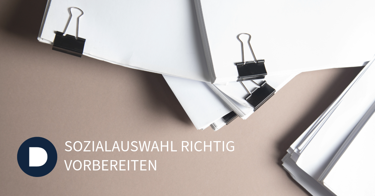 SOZIALAUSWAHL BEI BETRIEBSBEDINGTEN KÜNDIGUNGEN 2026