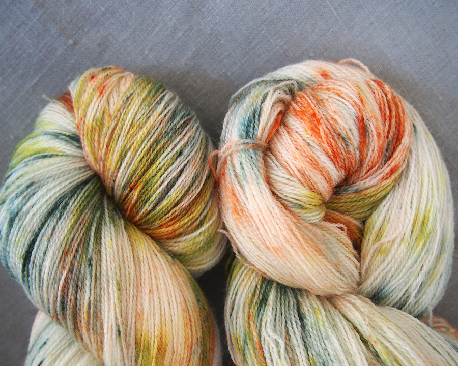 BFL lace pine dots