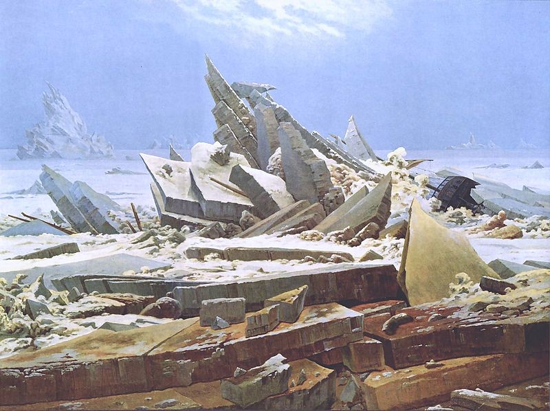 El mar de hielo de Friedrich 1823-24