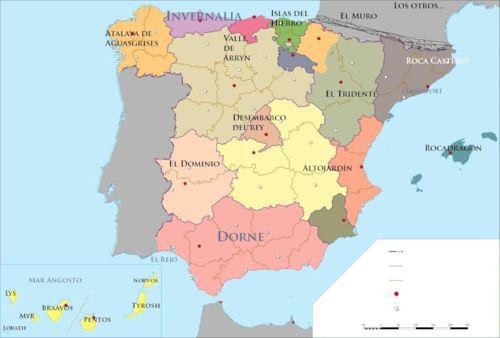 Posible mapa de España.