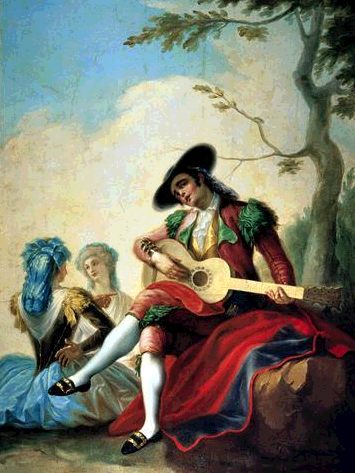 El majo de la guitarra de F.Bayeu.