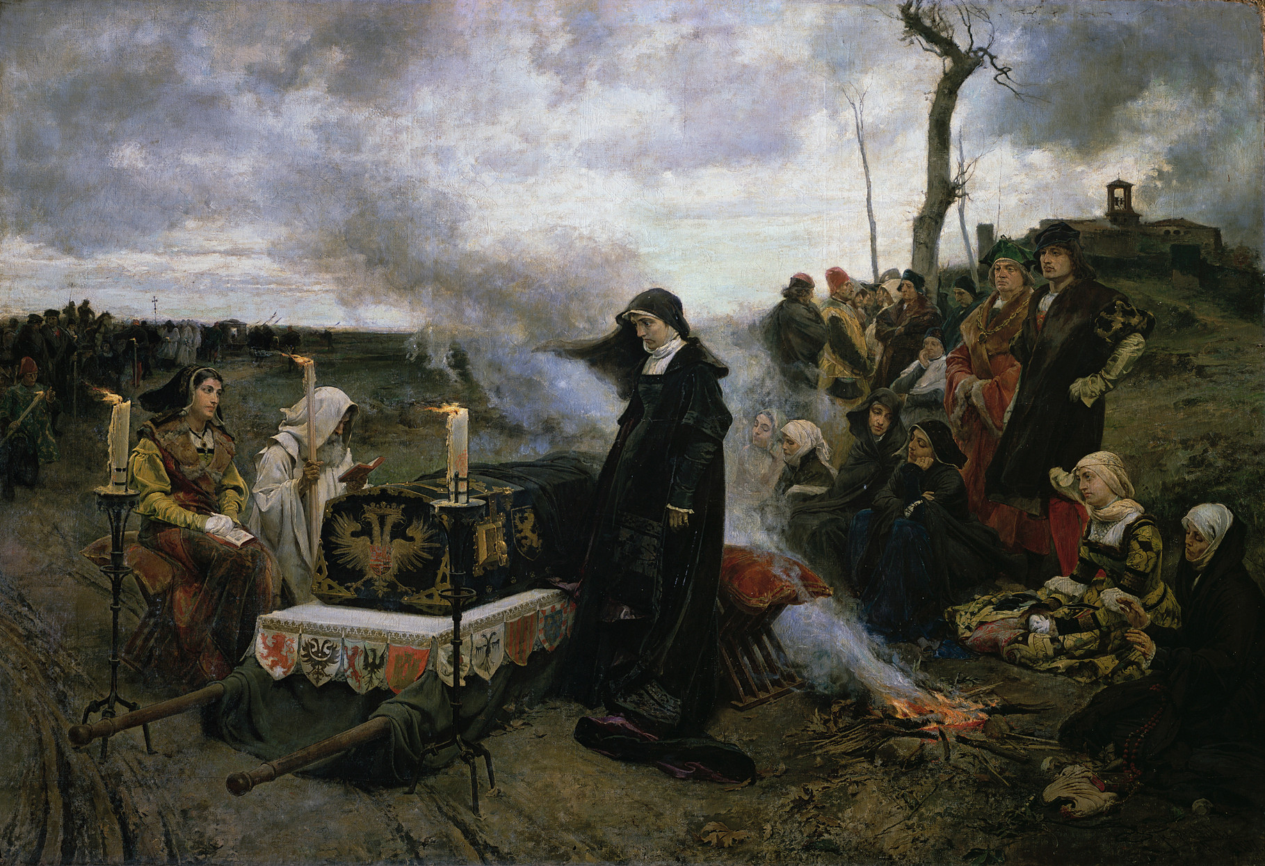 Juana la Loca de Francisco Pradilla, (1877, Museo del Prado).