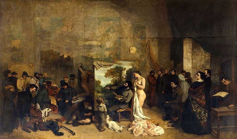El taller del artista de Courbet.