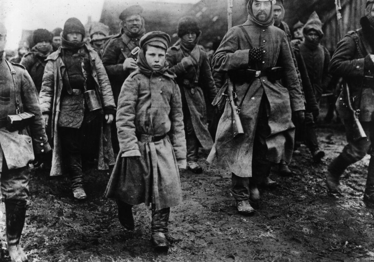 1915. Prisioneros rusos.