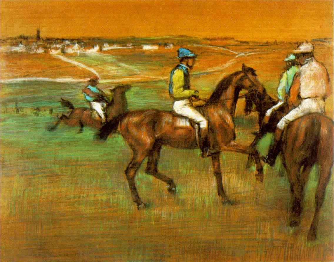Carrera de caballos de Degás.