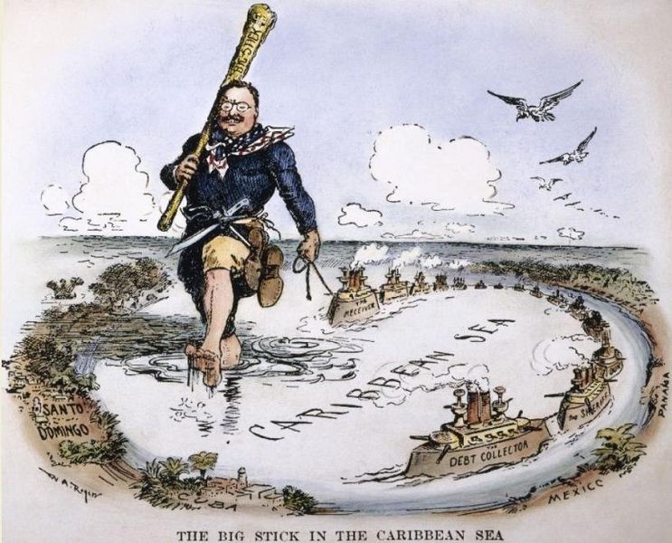 Teoría política colonial americana, "The big stick".