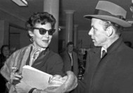 Ava Gadner y Frank Sinatra en el bar Chicote de la Gran Vía madrileña.