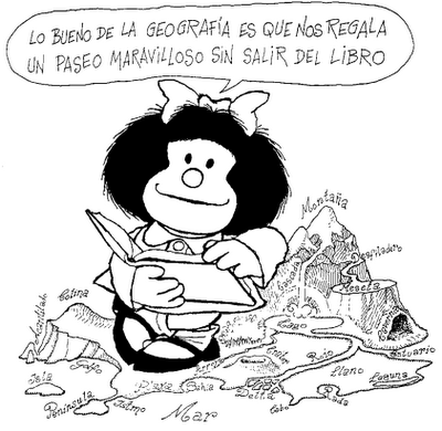 Mafalda y su visión cómoda de la Geografía