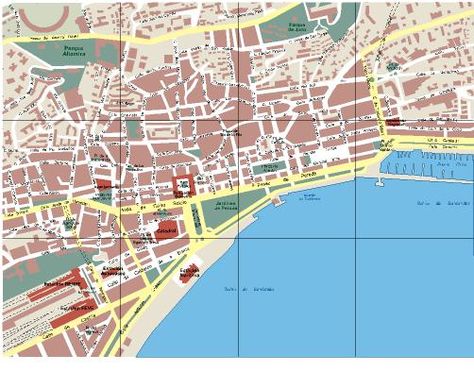 Plano urbano de Santander