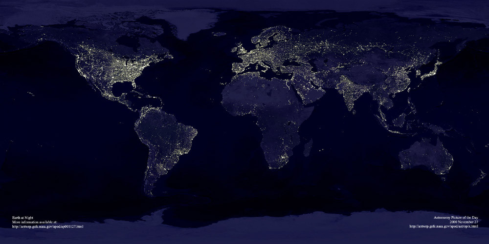 MAPA ENERGÉTICO DEL MUNDO.