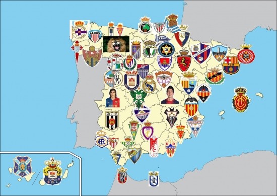 Mapa futbolero o cómo enseñar Geografía a los alumnos mediante la geofutbolería.