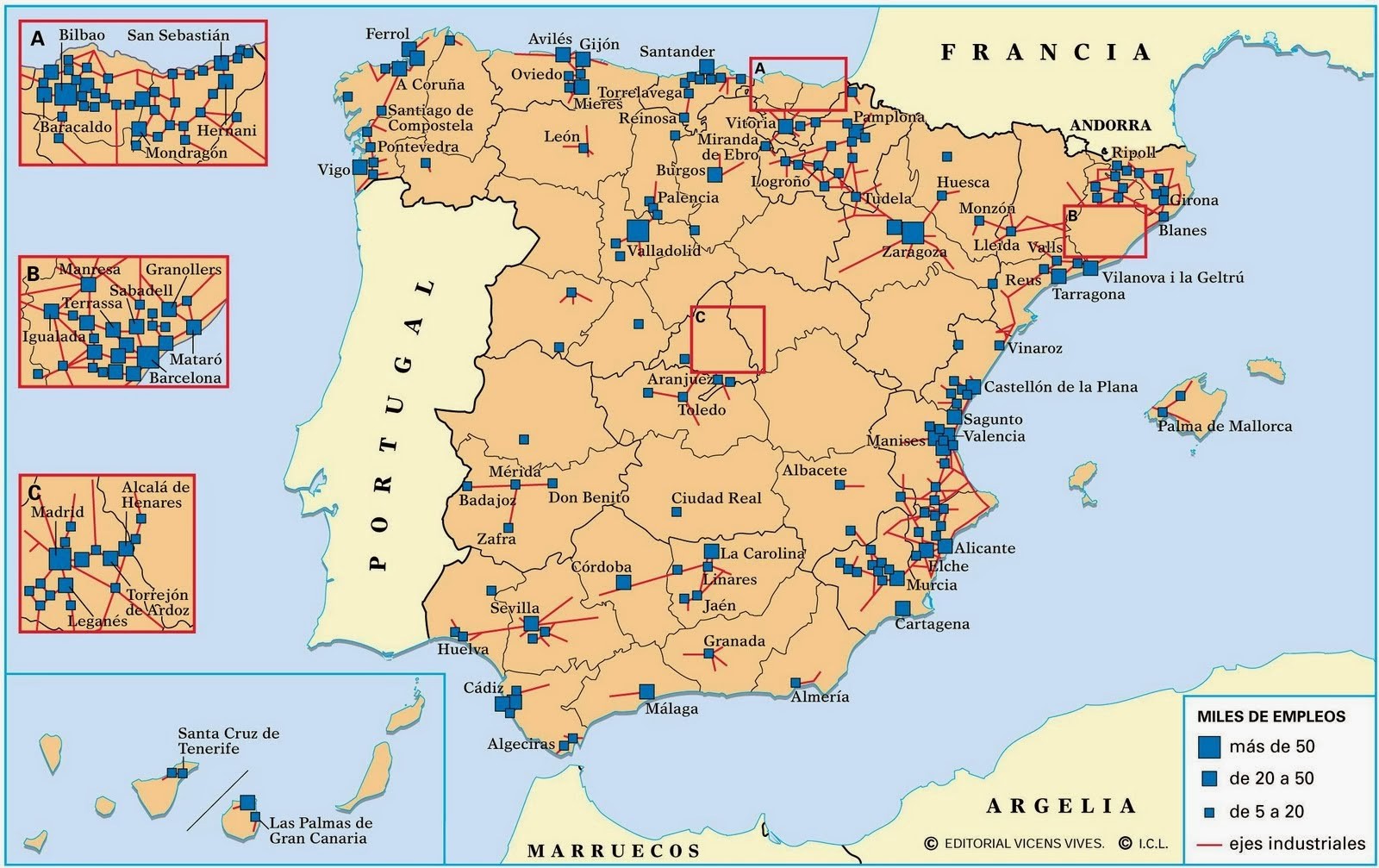Polos de Desarrollo Industrial del INI.