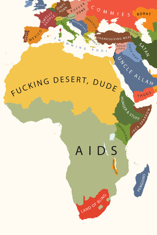 Mapa de África desde EE.UU.