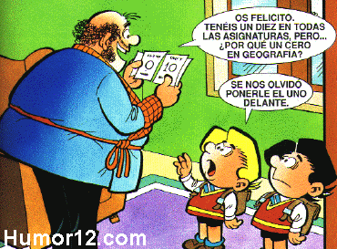Zipi y Zape tramposos en notas de Geo.