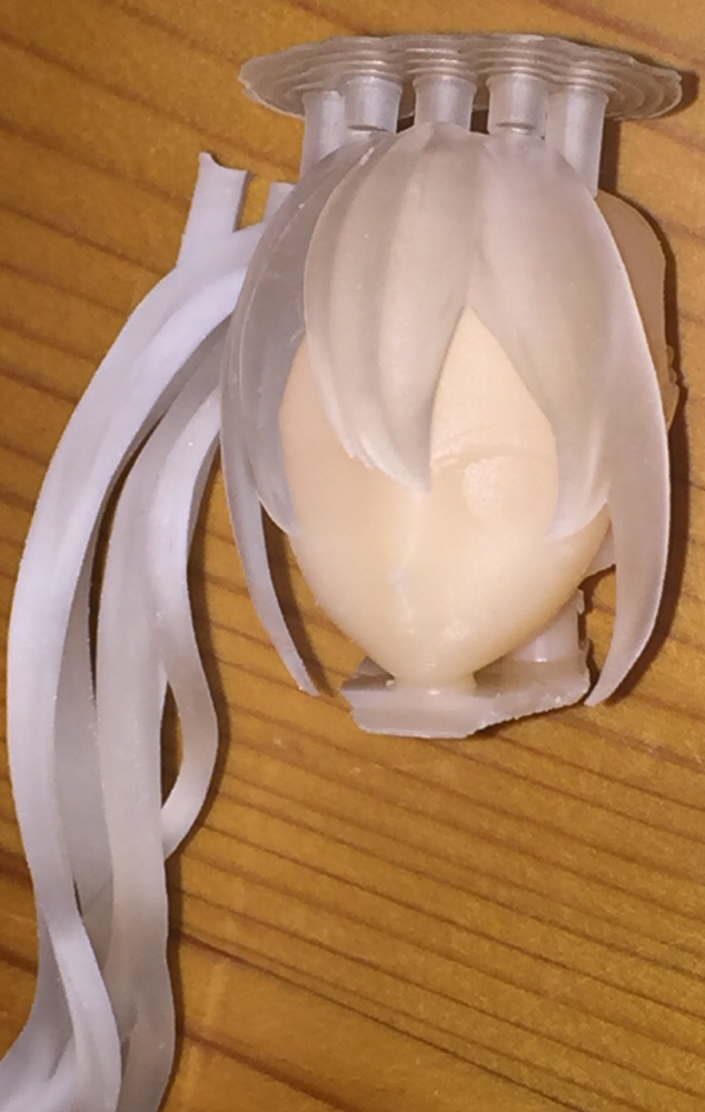テストショット 肌色は調整します 瞳や口元の輪郭も有るし かっこいい ラインしてるかな