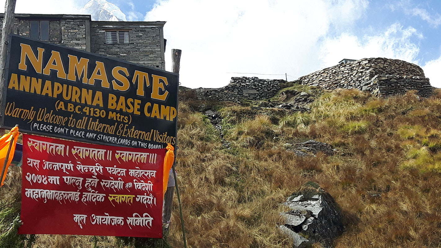 Annapurnas base camp (4130 m)