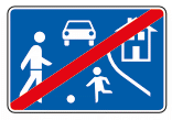 VZ Ende des Verkehrsberuhigten Bereich