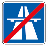 VZ Ende der Autobahn