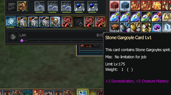 Stone Gargoyle Boss Card | Overlord Belt