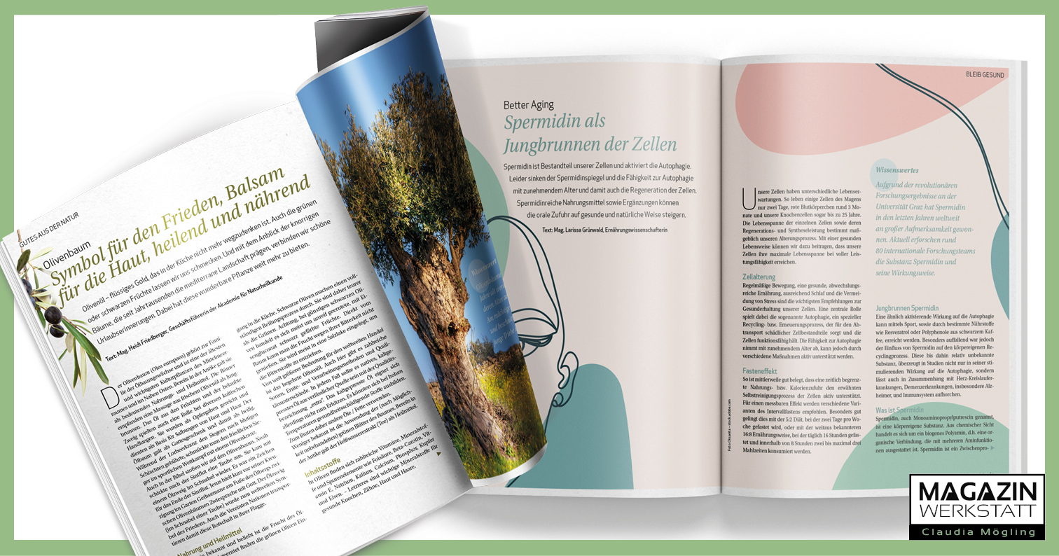 Einblick in meine Arbeit: Magazin "natürlich besser leben"